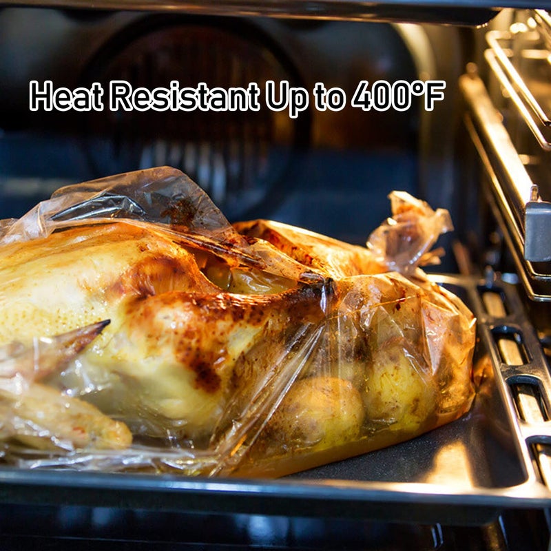 WRAPOK Oven Cooking Bags Medium Size Roasting Baking Bag for Meats Ham Ribs Poultry Seafood on Thanksgiving, 14 x 17 Inch - 15 Bags Total(Pack of 3) - Image 5